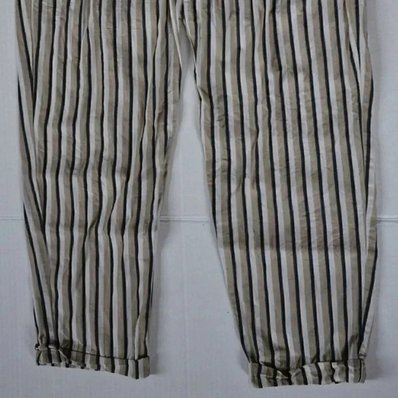 Striped Pants with Tie up  Waist - Picture 3 of 9